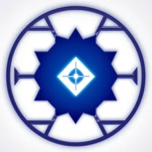 Shiny Round Healing Symbol Button