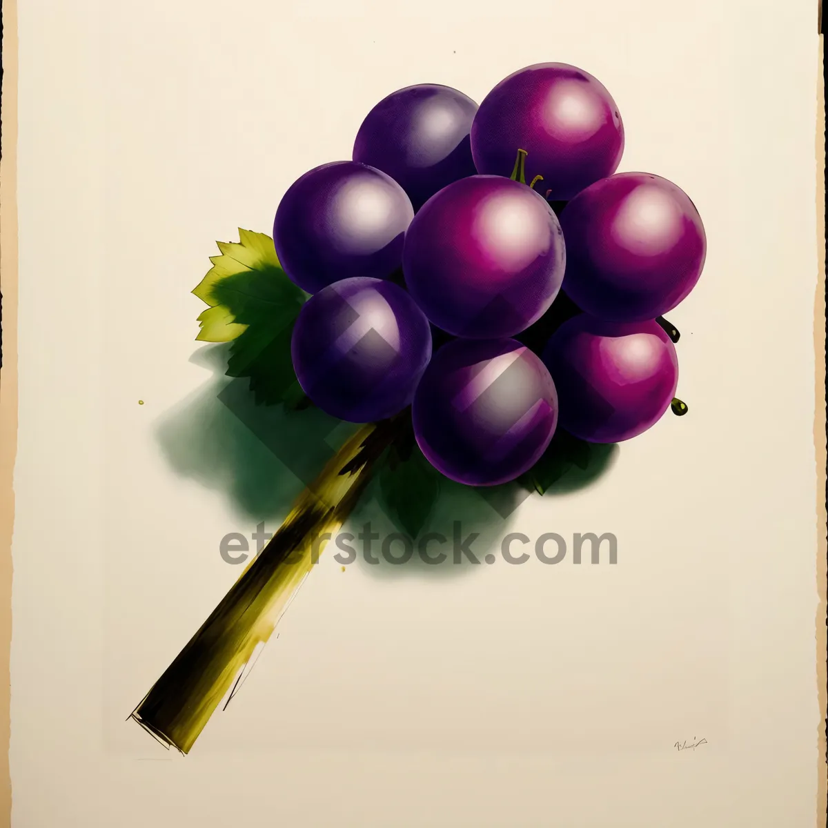 Picture of Vibrant Grape Bunch Decor for Celebration