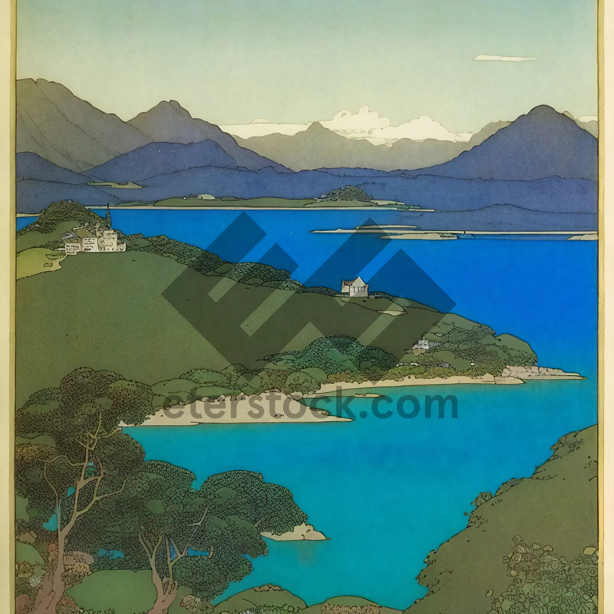 Picture of Paradise Bay: Serene Beachscape by the Sparkling Sea