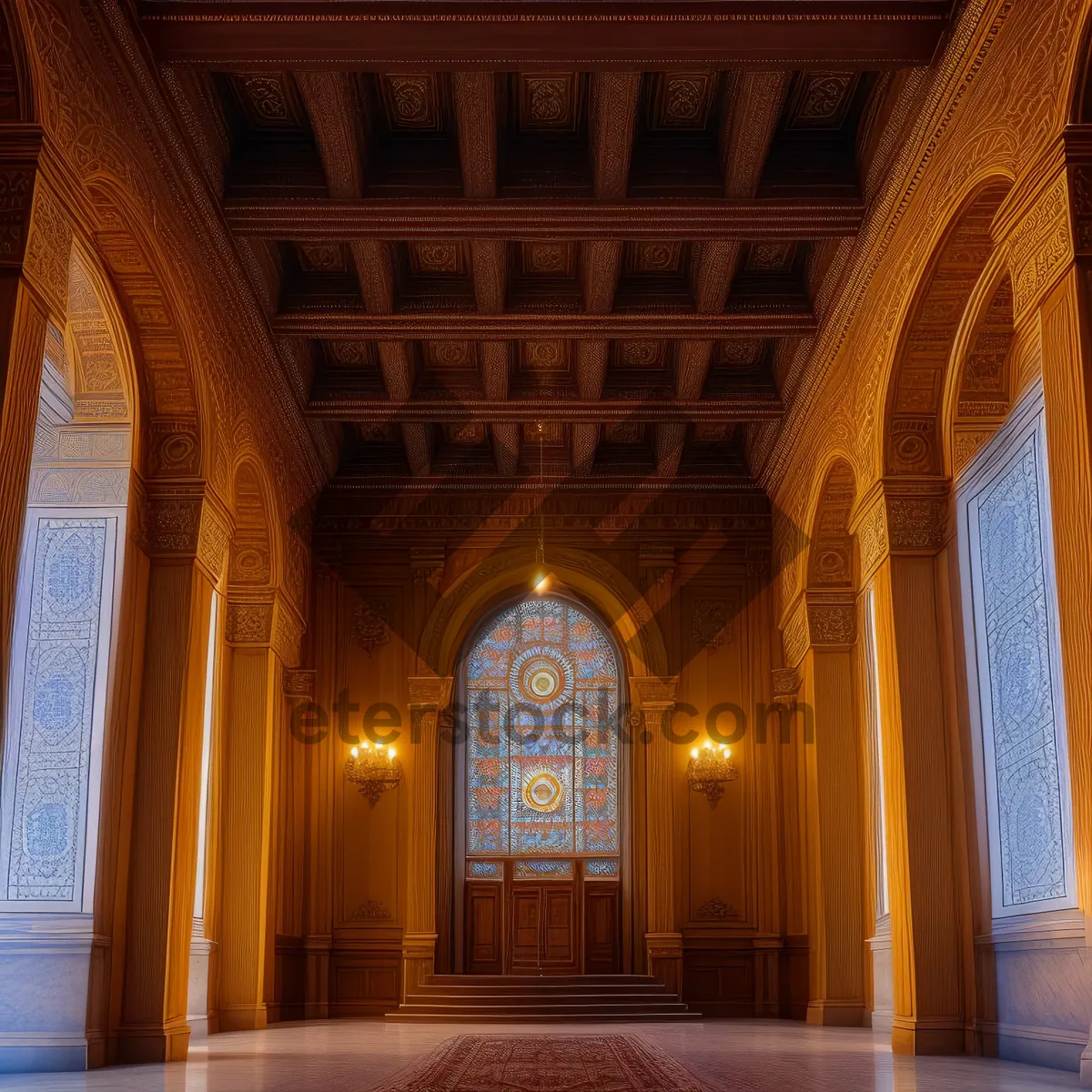 Picture of Historic Cathedral Hall with Architectural Vaulted Roof