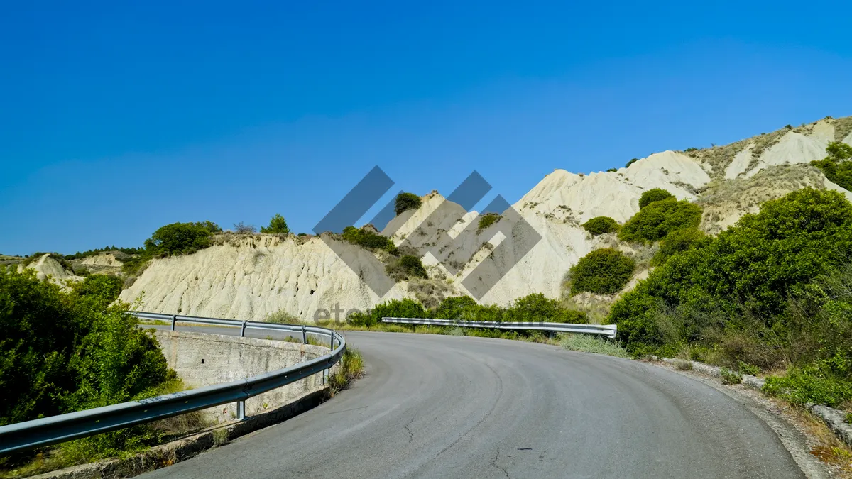 Picture of Scenic Mountain Road in Summer Landscape