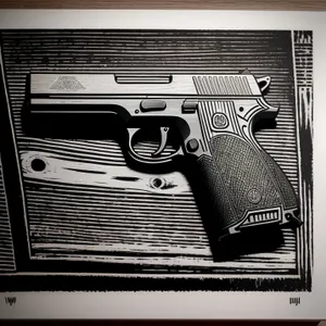High-Tech Pistol Revolver and Cassette Recorder