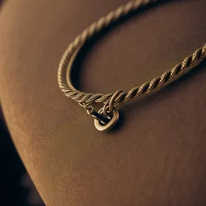 Silver Leather Chain Necklace with Clasp - Elegant Adorned Jewelry