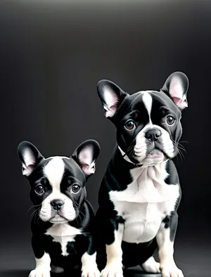 Cute Wrinkled Terrier Puppy - Adorable Studio Portrait