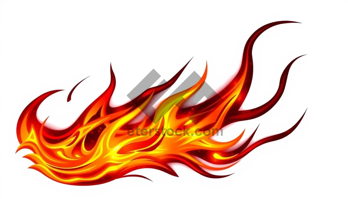 Picture of Flaming Wave Design Texture Graphic Wallpaper