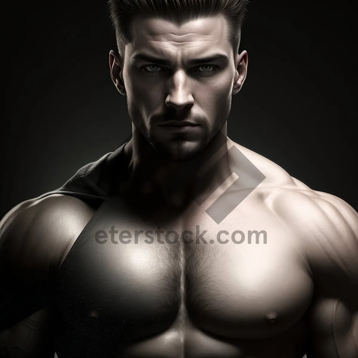 Picture of Strong and Sexy Male Bodybuilder Posing