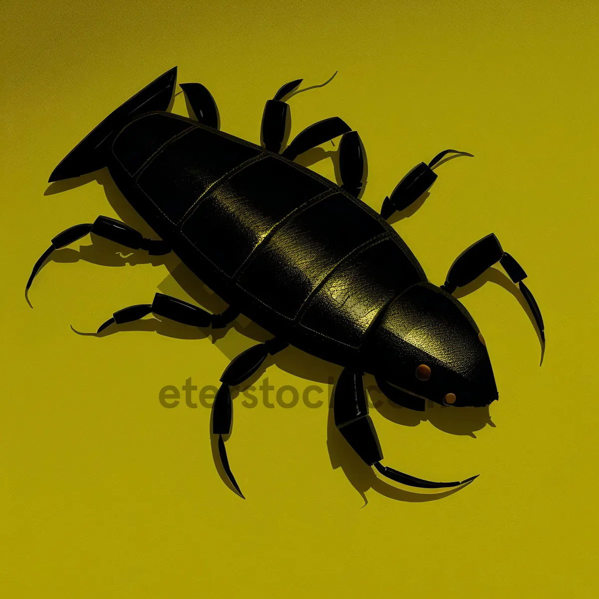 Picture of Black Insect Claw - Earwig Arthropod Scorpion