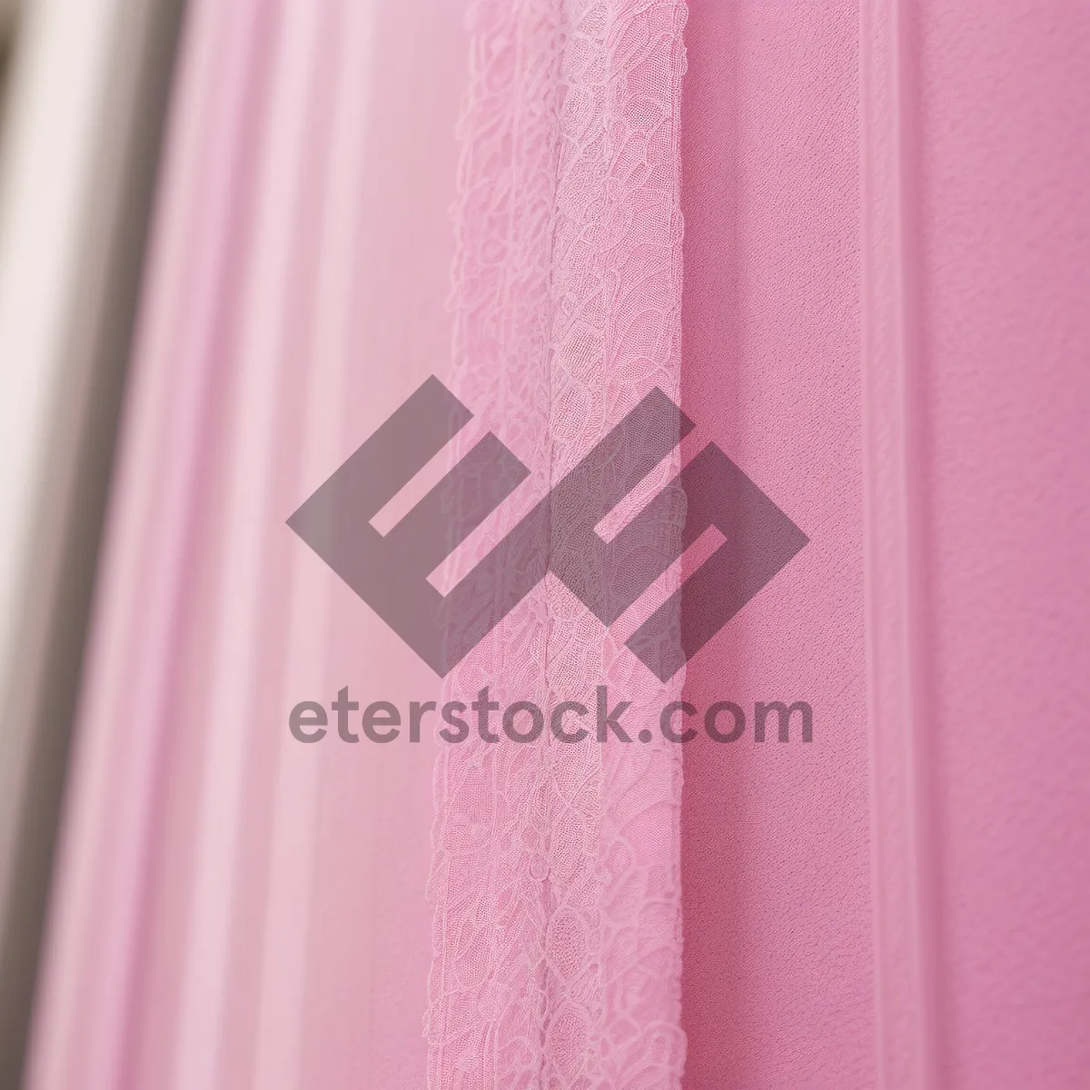 Picture of Striped Pink Shower Curtain Design