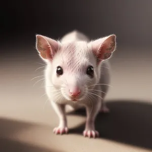 Cute Furry Mouse - Adorable Mammal Pet with Whiskers