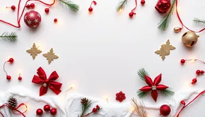 Floral Holiday Celebration Wallpaper Pattern