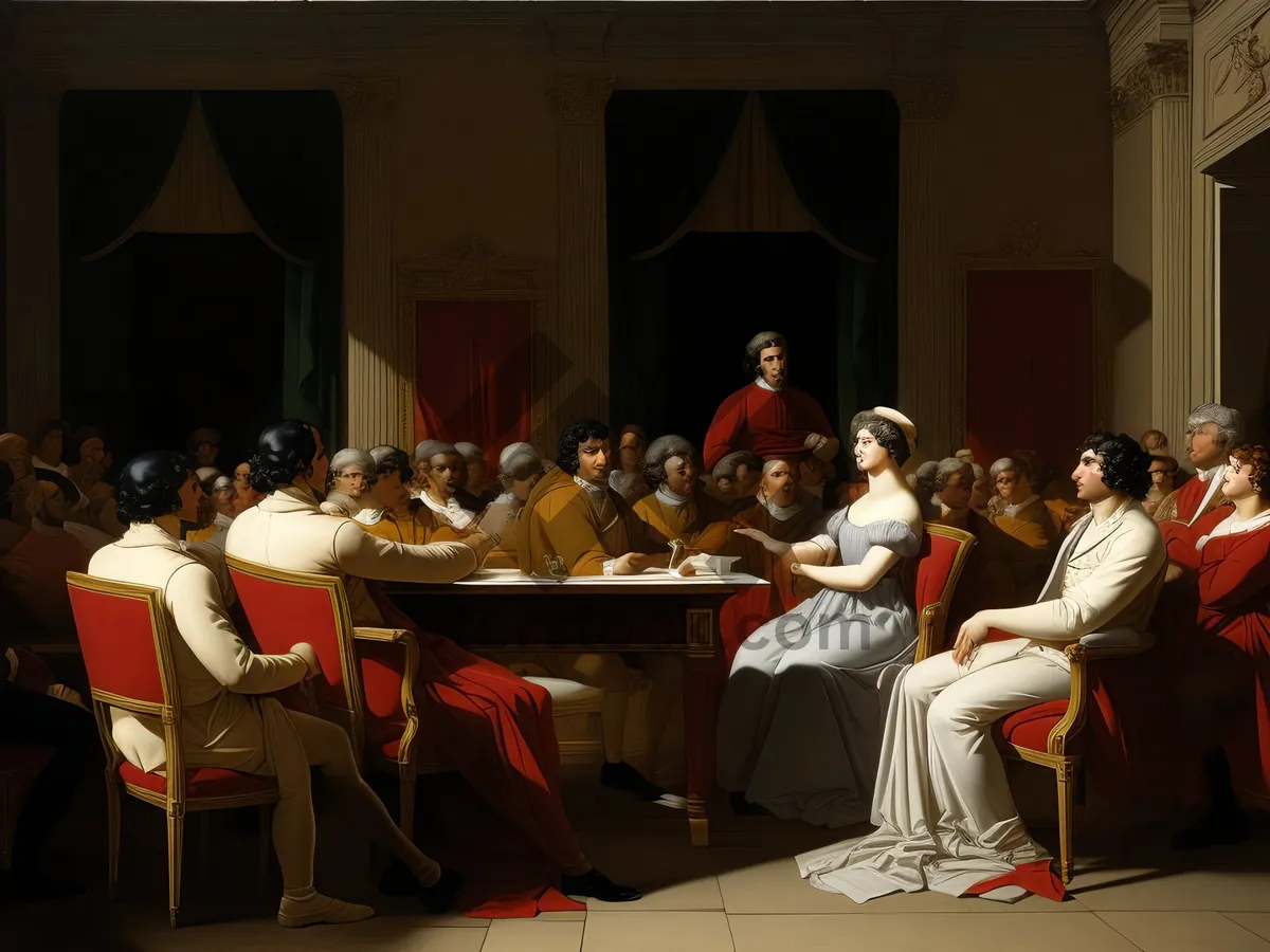 Picture of Man having a business meeting in restaurant interior