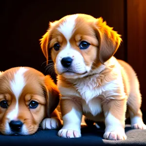 Adorable Toy Spaniel Puppy with a Playful Expression