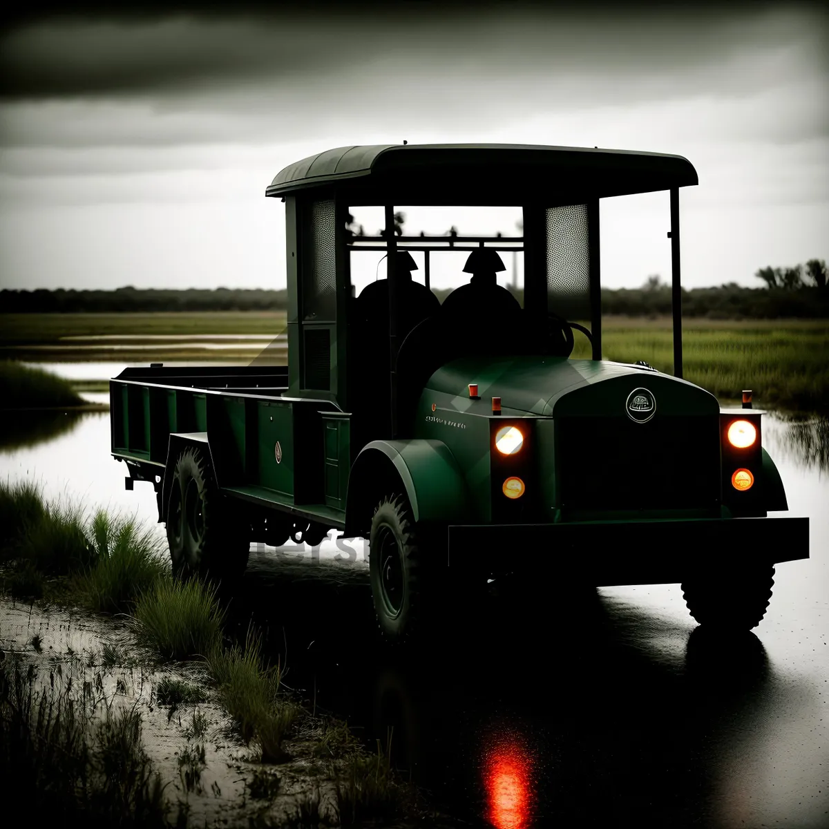 Picture of Rural Farming Machinery on the Road