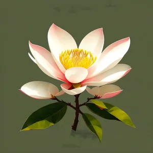 Summer Lotus Blooming in Exotic Water Garden