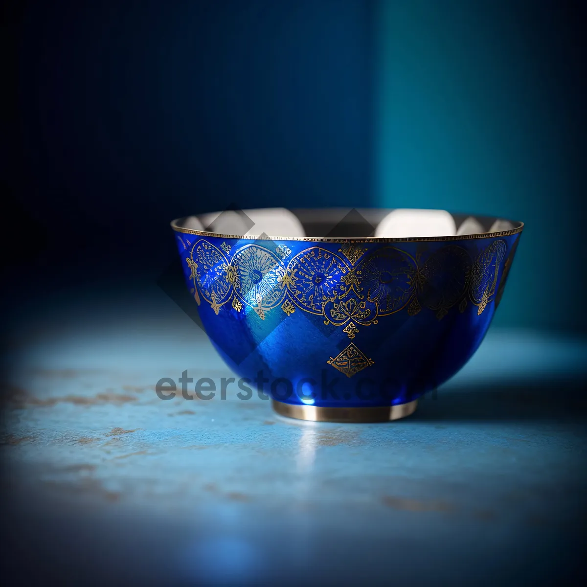 Picture of Hot Cup of Tea in Glass Saucer