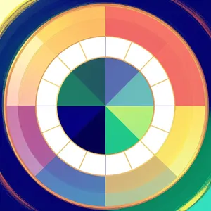 Colorful Rainbow Circle Graphic Design Wallpaper