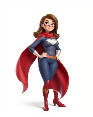 Fashion Coquette Cartoon Body Cape Illustration