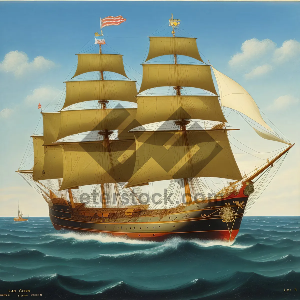 Picture of Royal Summer Sailboat on the Ocean