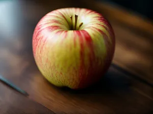 Fresh and Delicious Granny Smith Apple Eating Snack