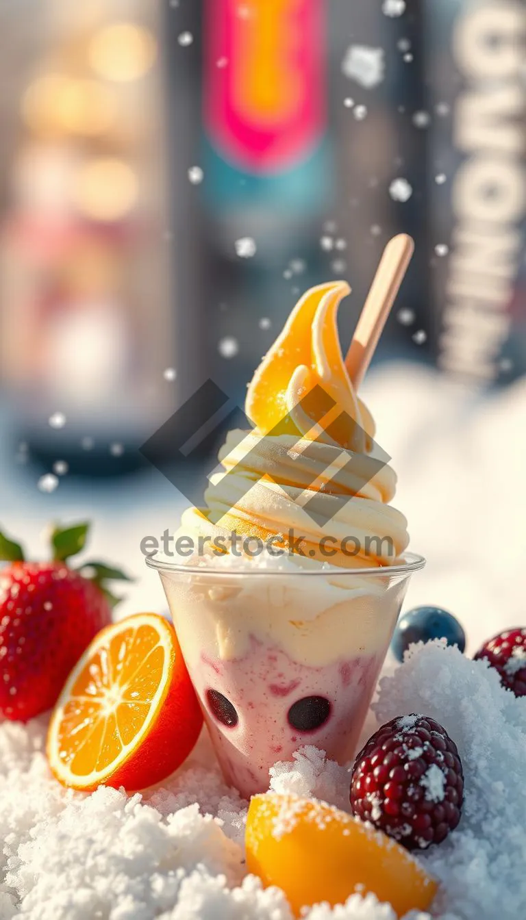 Picture of Berry yogurt parfait with fresh fruit and granola