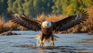 Bald Eagle in Flight, Majestic Predator of the Skies