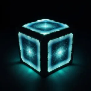 Geometric Glass Box Gem Design