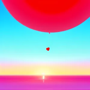 Colorful Balloon Party in the Sky