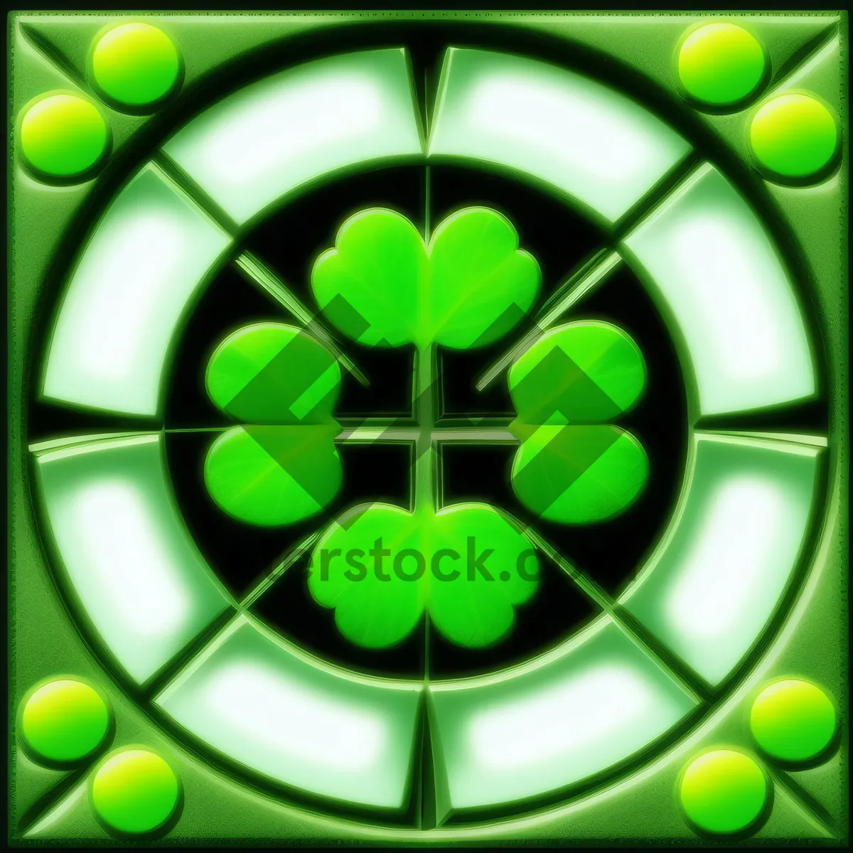 Picture of Bright Circle Graphic Symbol: DNA Clover