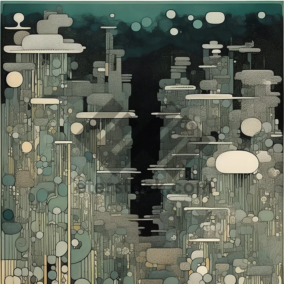 Picture of Digital Circuit Board Puzzle: Technology Connections and Data Processing