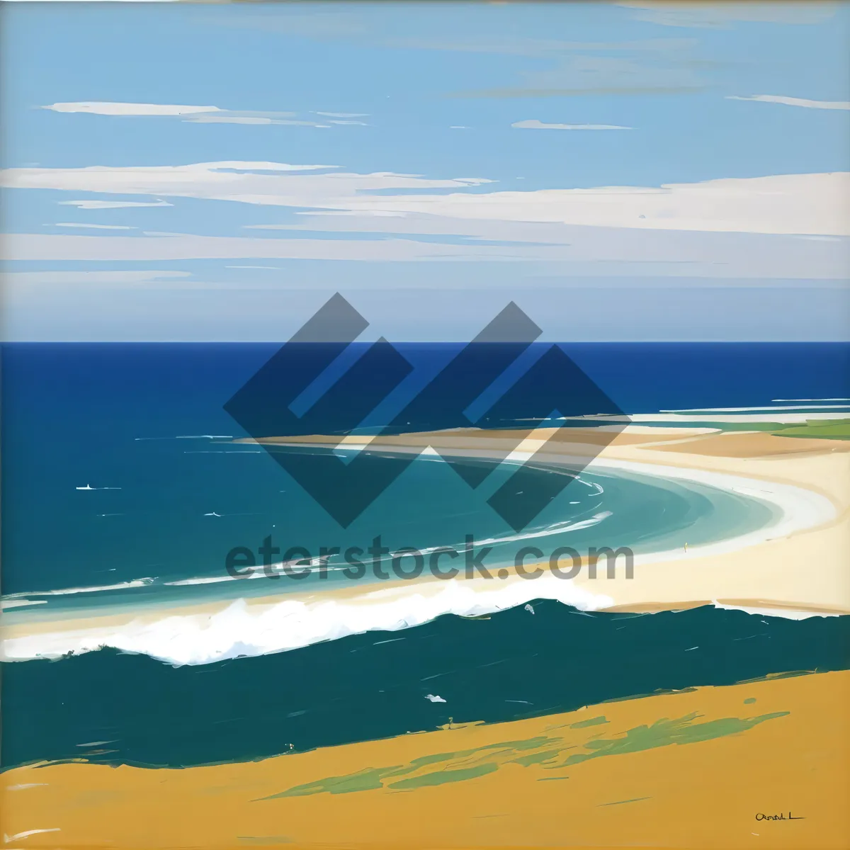 Picture of Tranquil Beach Paradise: Crystal Clear Waters and Sunny Skies
