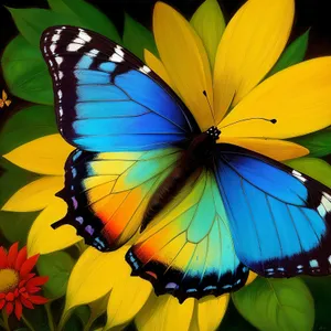 Colorful Butterfly Wing Canopy Flower Rescue Equipment