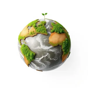 3D Planet Earth Global Map Globe