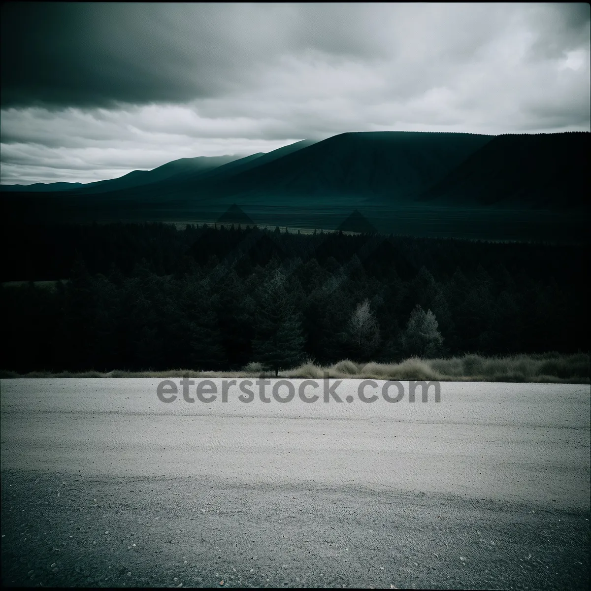 Picture of Serenity in the Sky: Majestic Mountain Landscape