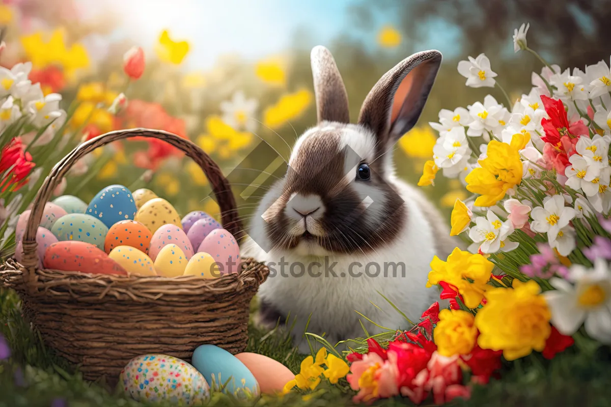 Picture of Sweet little bunny in grass