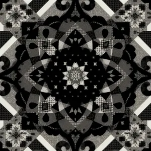 Arabesque floral tile design pattern texture