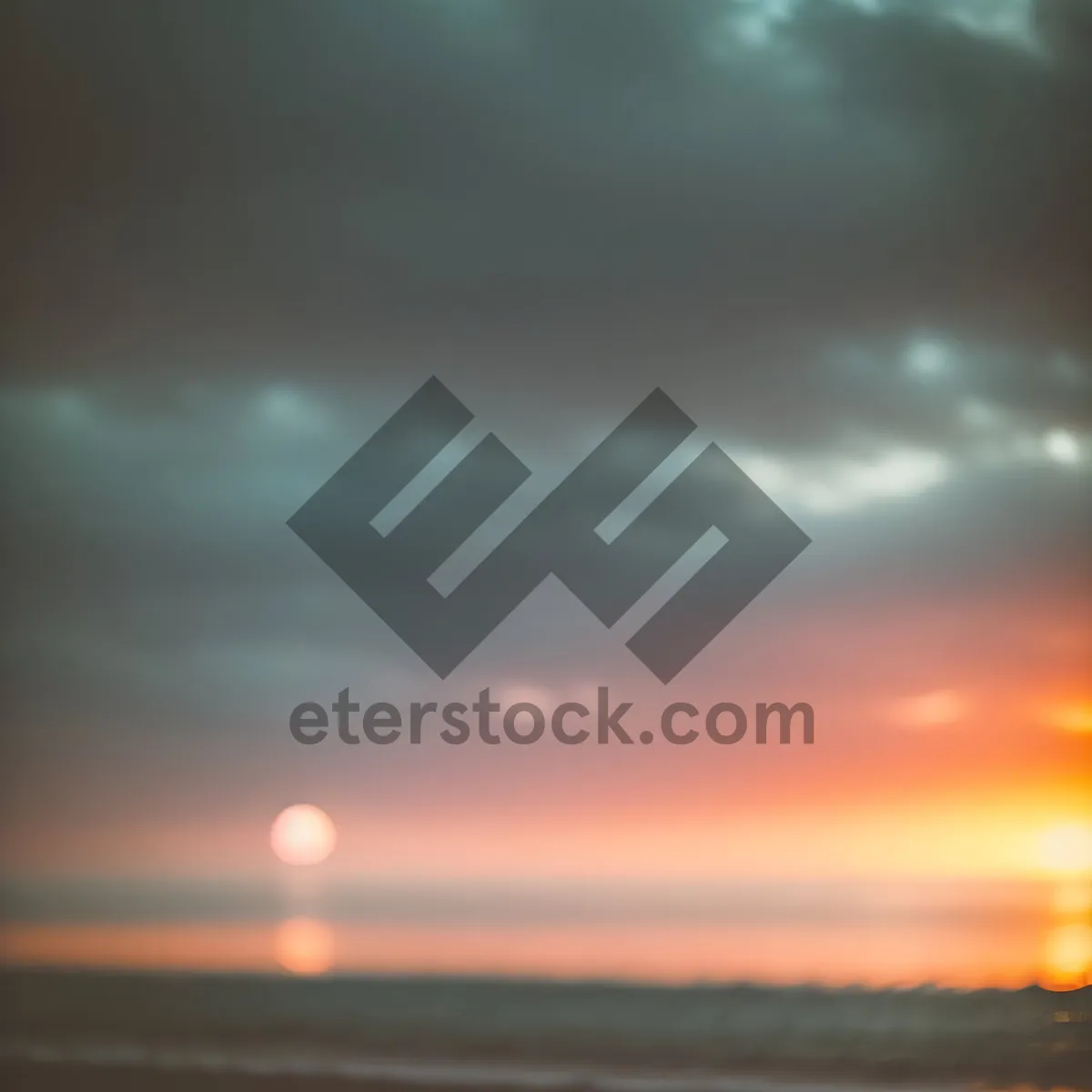 Picture of Vibrant Sunset Sky Over Summer Sea