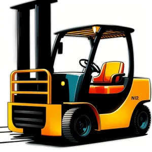 Transportation Truck with Forklift for Golf Course