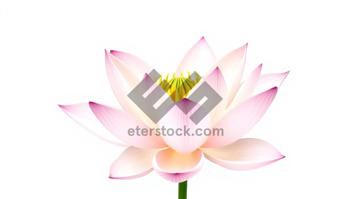 Picture of Colorful Lotus Flower Icon Element in Pink Tones