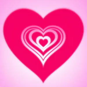 Love-filled Valentine's Day symbol in pink