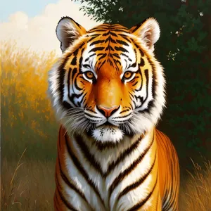 Jungle Stripes: Majestic Tiger in the Wild