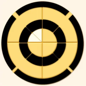 Glossy Acoustic Button Icon - Round Metallic Symbol
