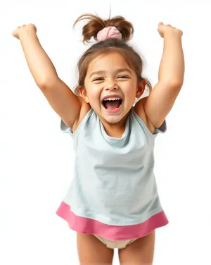 Attractive smile of happy female model portrait.