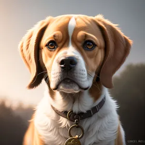 Adorable Spaniel Puppy - Purebred Canine in Studio Portrait