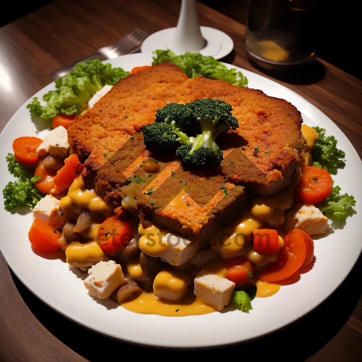 Picture of Fresh and Delicious Vegetable Salad Dinner Option
