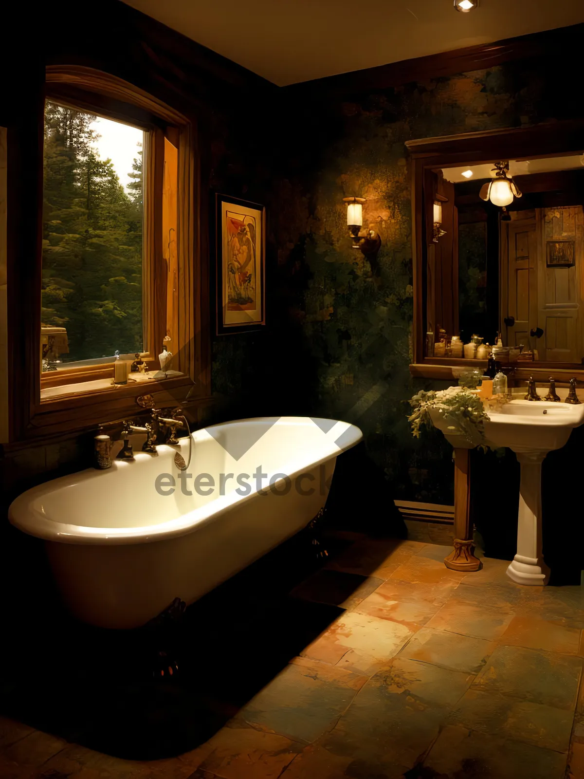 Picture of Modern Luxury Bathroom with Clean Design