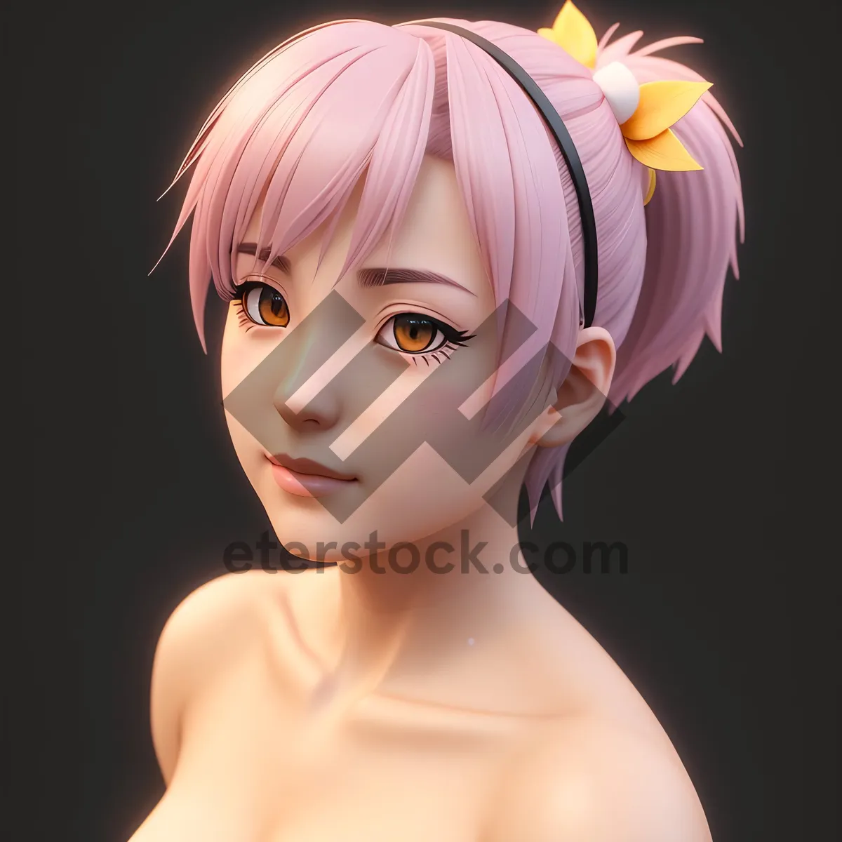 Picture of Beautiful Blonde Lady with Flawless Skin