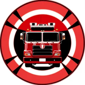 Glossy Fire Station Facility Icon