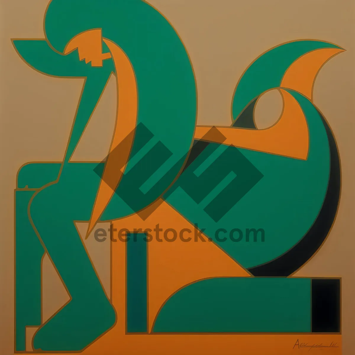 Picture of Creative Cartoon Symbol Illustration: Artistic Design Icon