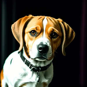 Adorable Boxer Puppy - Black and Brown, Sitting with Collar