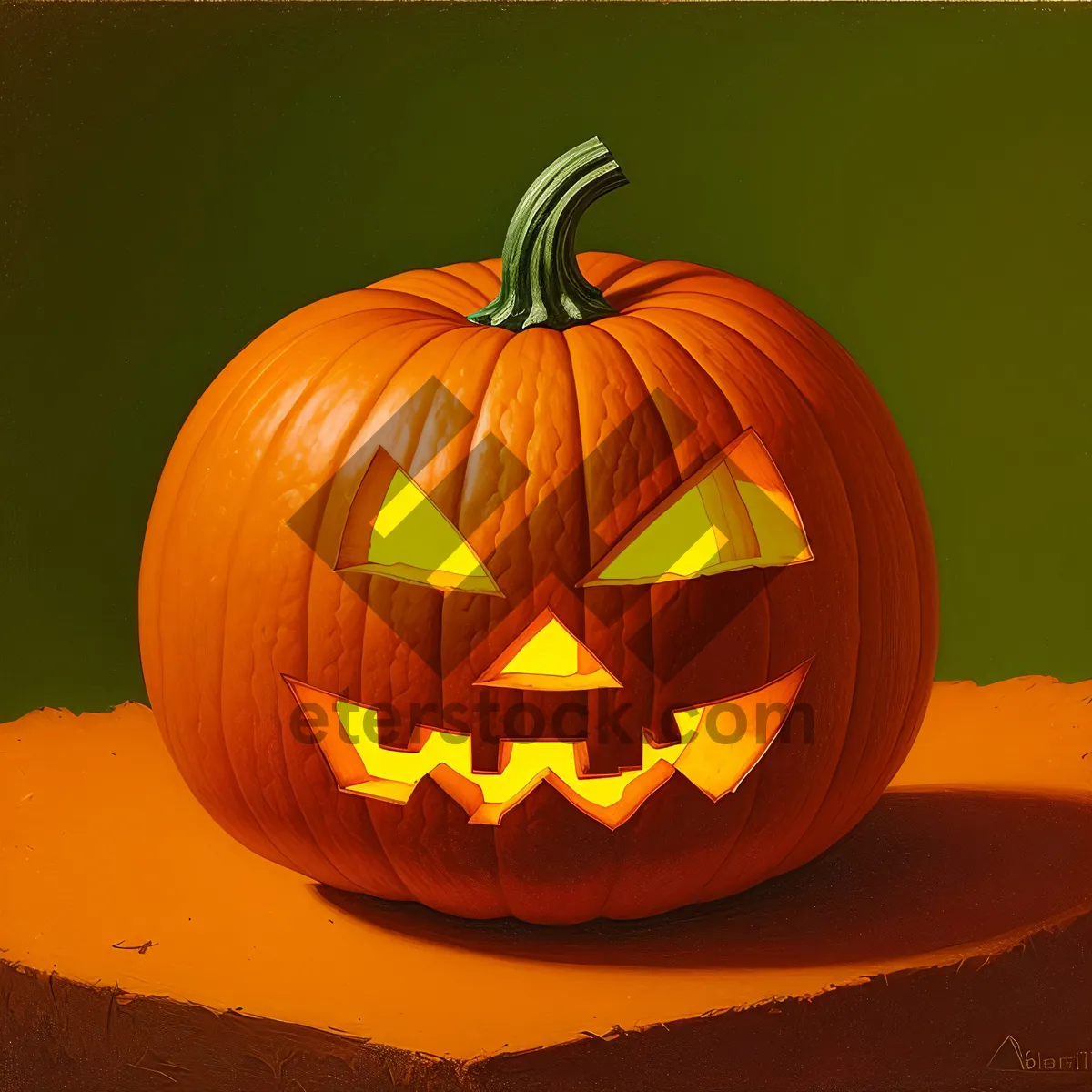 Picture of Spooky Jack-o'-Lantern Halloween Decor